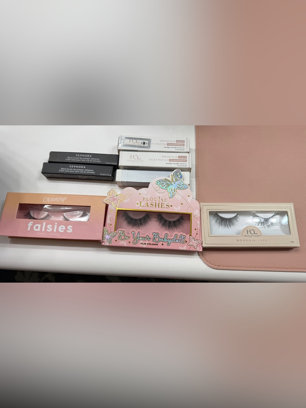 3 False Eyelashes and 5 glue boxes deal!